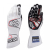 Guantes de carreras Sparco ARROW EVO RG-7 Blanco (homologación FIA)