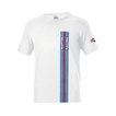 Camiseta para hombre Stripes Sparco Martini Racing blanco