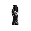 Guantes de carreras Sparco TIDE+ negro-blanco (FIA)