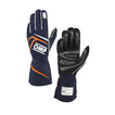 Guantes de carreras OMP FIRST MY24 azul marino/naranja (FIA)