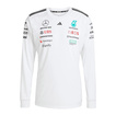 Camiseta de manga larga para hombre Team Mercedes AMG F1 2025 blanco