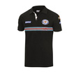 Polo de hombre Sparco Martini Stripe negro