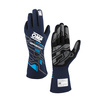 Guantes de carreras OMP SPORT MY25 azul marino (FIA)