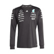 Camiseta de manga larga para hombre Team Mercedes AMG F1 2025 negro
