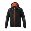 Sudadera con capucha Sparco TECH negro-naranja
