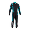 Traje de karting Sparco THUNDER negro-azul (FIA) para niños