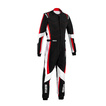 Traje de carreras de niños Sparco KERB negro-rojo (FIA)
