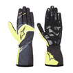 Guantes de karting Alpinestars TECH-1 K RACE V2 CORPORATE gris-amarillo