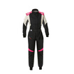 Traje de carreras OMP FIRST EVO ELLE MY25 negro-rosa (FIA)