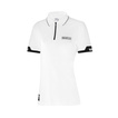 Polo de mujer ZIP Sparco blanco