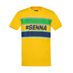 Camiseta Hashtag Ayrton Senna F1 2025 amarillo