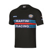 Camiseta negra Sparco Martini Racing para hombre