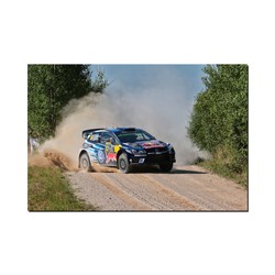 Cuadro de la lona Andreas Mikkelsen / Anders Jaeger - Volkswagen Polo R WRC 120 x 80 cm